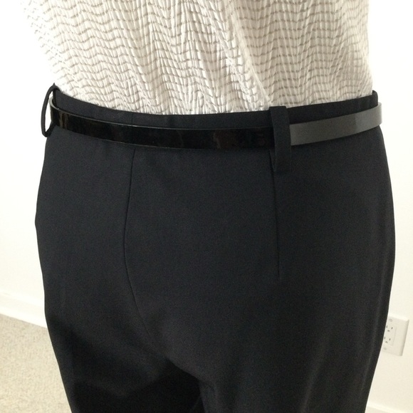 HUGO BOSS Black Trousers Front Zip Narrow Waist Band 2 Front Pockets, Straight - Picture 3 of 7